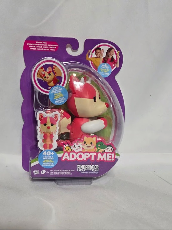 Adopt Me Fingerlings Other - NWT Fingerlings X Adopt Me Strawberry Shortcake Bat Dragon
